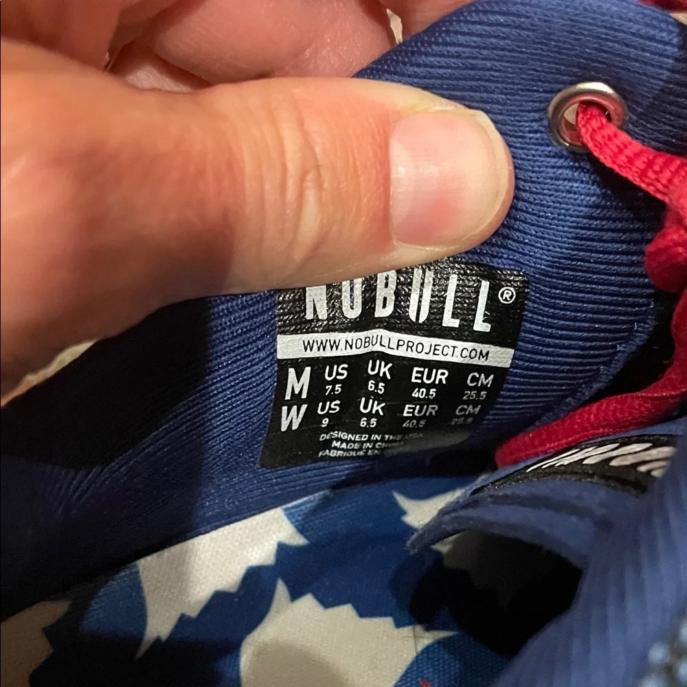 NOBULL Red White & Blue American‎ Sneakers - Navy and Crimson Star Design